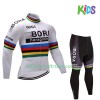 Radbekleidung Radtrikot Langarm + Lang Radhose 2017 Bora-Hansgrohe Kinder N002